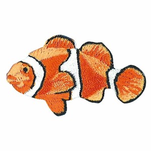 【ワッペン】クマノミ　図鑑コレクション　魚　【入園入学】【お子様】【デコ】