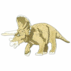 【ワッペン】トリケラトプス　図鑑コレクション　恐竜　【入園入学】
