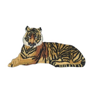 【ワッペン】トラ　図鑑コレクション　動物　虎　タイガー　とら　【入園入学】