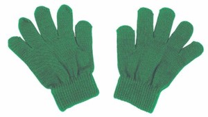 カラーのびのび手袋 緑 10双組 18164