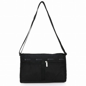 LeSportsac レスポートサック ショルダーバッグ<br> DELUXE SHOULDER SATCHEL RECYCLED BLACK