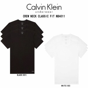 Calvin Klein(カルバンクライン)Tシャツ クルーネック 半袖 3枚セット CREW NECK CLASSIC FIT NB4011