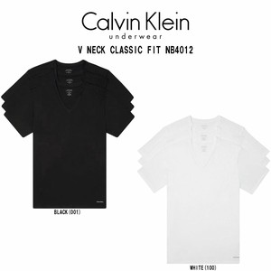 Calvin Klein(カルバンクライン)Tシャツ Vネック 半袖 3枚セット V NECK CLASSIC FIT NB4012
