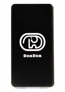 ドムドムハンバーガー USB/USB Type-C 4000mAh リチウムイオンポリマー充電器 2.1Aブラック MDOM-03B