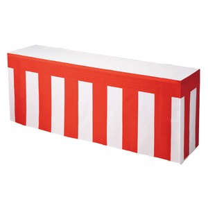 紅白テーブルクロス 幅180×奥行45×高さ70cm