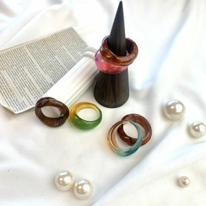Resin Ring Clear Set of 2