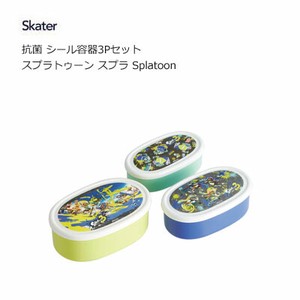 抗菌 シール容器 3Pセット スプラトゥーン スプラ Splatoon  食洗機対応 スケーター SRS3SAG