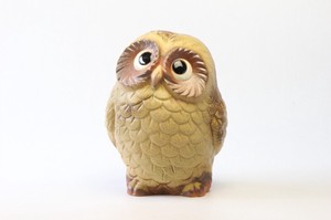 Shigaraki ware Animal Ornament Owl M Made in Japan