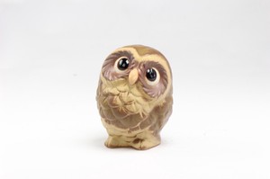 Shigaraki ware Animal Ornament Owl M Made in Japan