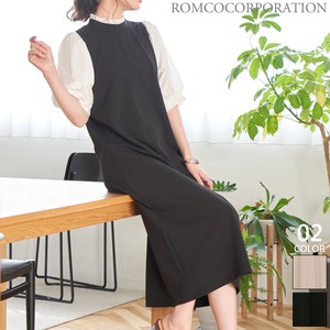Casual Dress High-Neck One-piece Dress Switching 【2023NEWPRODUCT♪】