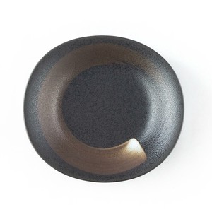 和風楕円カレー皿スプーン付カレー皿　4色【日本製/美濃焼】手描き・匠の技