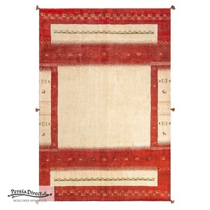ギャッベ　ペルシャ　イラン　オーガニックウール　絨毯　ラグサイズLL (約200×300cm）　G127　205×295cm
