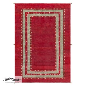 ギャッベ　ペルシャ　イラン　オーガニックウール　絨毯　ラグサイズLL (約200×300cm）　G111　204×294cm