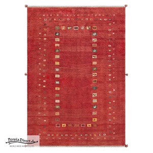 ギャッベ　ペルシャ　イラン　オーガニックウール　絨毯　ラグサイズLL (約200×300cm）　G121　200×283cm