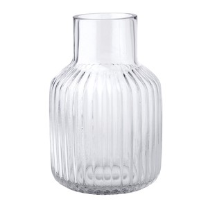 Flower Vase Wave Size S Spice Clear