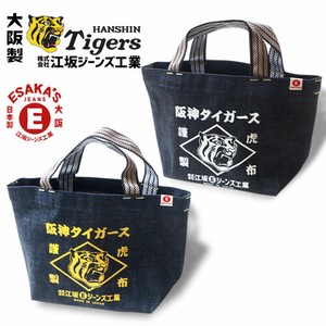 Tote Bag Retro Pattern Mini-tote Denim Made in Japan