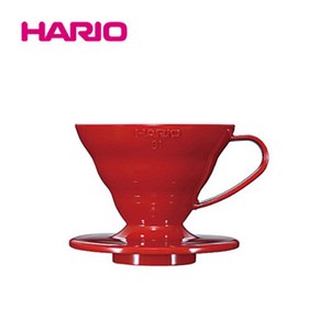 『HARIO』2月中旬入荷予定　1〜2杯用 V60 ドリッパー 01　レッド VDR-01-R（ハリオ）