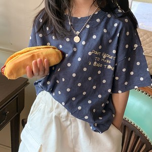 韓国スタイル　水玉模様のTシャツ　 ベビー　新生児　キッズ　子供服
