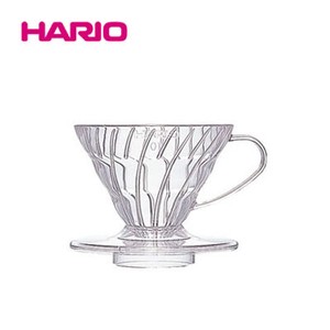 『HARIO』 1〜2杯用 V60 透過ドリッパー01クリア VDR-01-T（ハリオ）