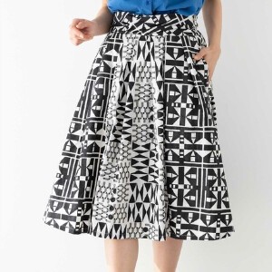 Skirt Geometric Pattern Cotton