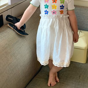 韓国スタイル　刺繍 スカート　 ベビー　新生児　キッズ　子供服
