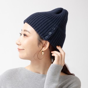 Beanie Ribbed Buttons