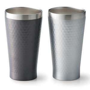 Cup/Tumbler Gray sliver Tableware Gift Set of 2