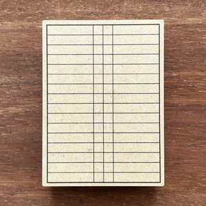 【手帳スタンプ】月間メモ 2分割（b-265）スタンプマルシェ 日本製 はんこ