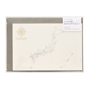 カルトグラフィー ポストカード ニホン1 日本全エリア