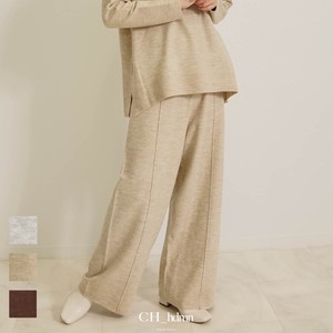 Full-Length Pant Wool Blend Wide Ladies' Autumn/Winter