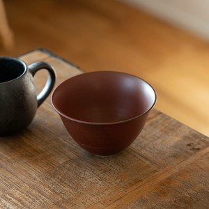 市原製陶 ぱうさ(pausa) 茶碗 朱泥 [日本製/美濃焼/和食器/リサイクル食器]