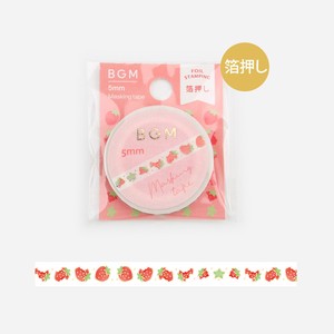 Washi Tape Foil Stamping Strawberry LIFE 5mm x 5m
