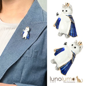Brooch Gift White-cat Animals Character Cat Presents Ladies' Brooch