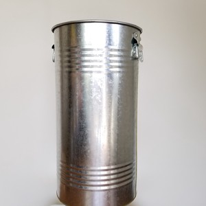 【職人手作り/日本製】トタン製ウェーブ缶（ロング）【L】【トタン素材】傘立て/インテリア/店舗什器