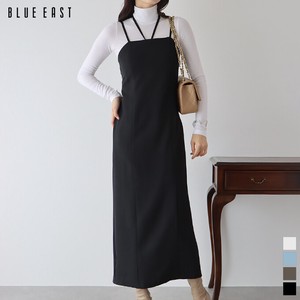 Casual Dress Plain Color 2Way Back Ribbon I-line Camisole Dress