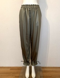 Full-Length Pant Satin Easy Pants Drawstring Made in Japan