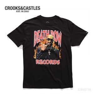 CROOKS&CASTLES【クルックスアンドキャッスルズ】Death Row Snoop Flame Grills Tee Tシャツ メンズ