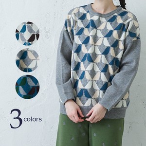 Sweater/Knitwear Design Pullover Jacquard Bird Autumn/Winter