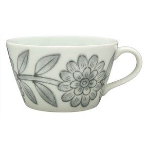 Hasami ware Mug Gray Flower Daisy Casual Made in Japan