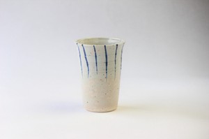更紗(青)フリーカップ　信楽焼 日本製 made in Japan