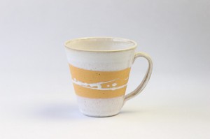 Shigaraki ware Mug Yellow M Made in Japan