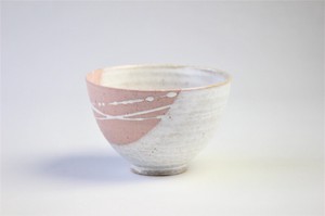 Shigaraki ware Rice Bowl Pink M Made in Japan