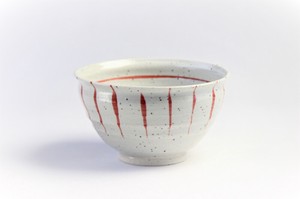 Shigaraki ware Donburi Bowl Red M Made in Japan