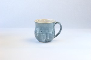 彩雲(青)マグカップ　信楽焼 日本製 made in Japan