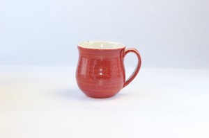 彩雲(赤)マグカップ　信楽焼 日本製 made in Japan