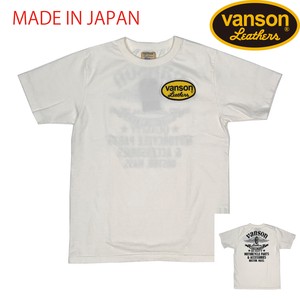vanson MOTORCYCLE  CUSTOM Short Sleeve Tee (半袖Tシャツ) [日本製]