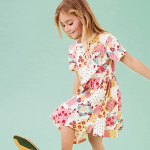 Kids' Formal Dress Pudding One-piece Dress Kids Cut-and-sew