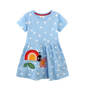 Kids' Formal Dress Ladybugs One-piece Dress Kids Polka Dot
