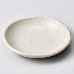 なごみ白5.0皿　　【日本製　陶器】