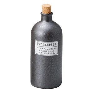 「2023年 新作」ラジウムボトル黒短　　【日本製　陶器】